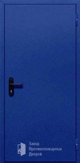 Фото двери «Однопольная глухая (синяя)» в Домодедову