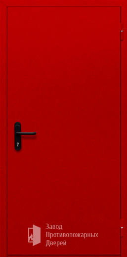 Фото двери «Однопольная глухая (красная)» в Домодедову
