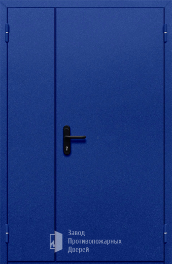 Фото двери «Полуторная глухая (синяя)» в Домодедову