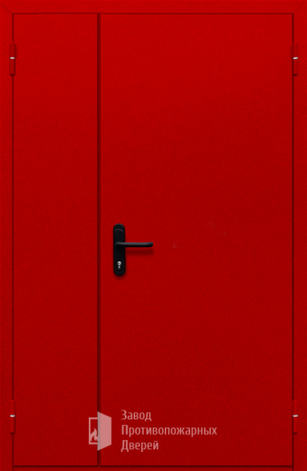 Фото двери «Полуторная глухая (красная)» в Домодедову