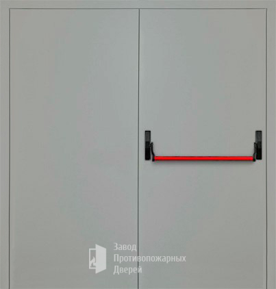 Фото двери «Двупольная глухая с антипаникой (2 створки) EI-30» в Домодедову