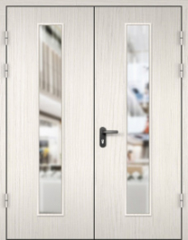 Фото двери «МДФ двупольная со стеклом №22» в Домодедову